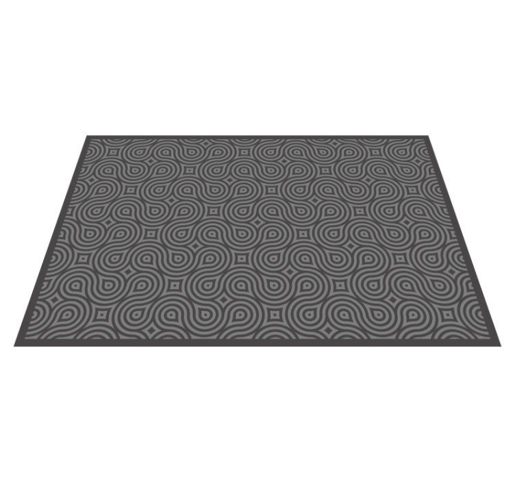 Abstract swirl pattern placemats - TenStickers