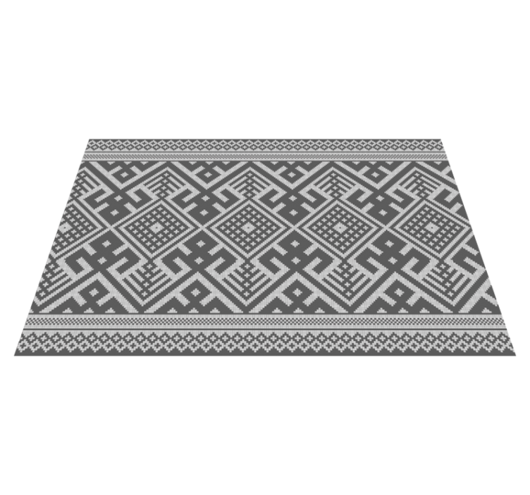 Grey Knitted pattern elegant placemats - TenStickers