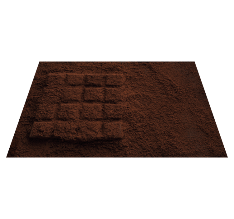 Original placemats chocolate powder design - TenStickers