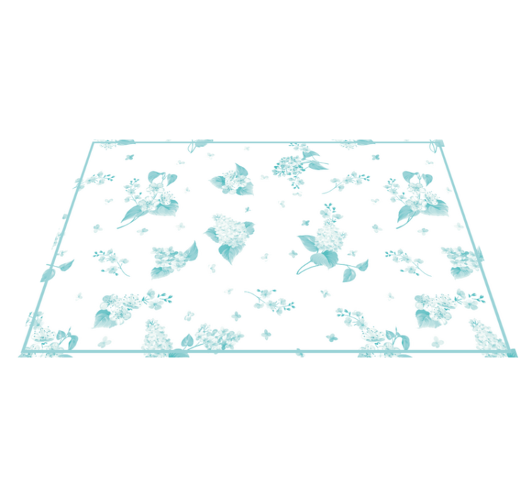 Modern placemats with floral design surface - TenStickers