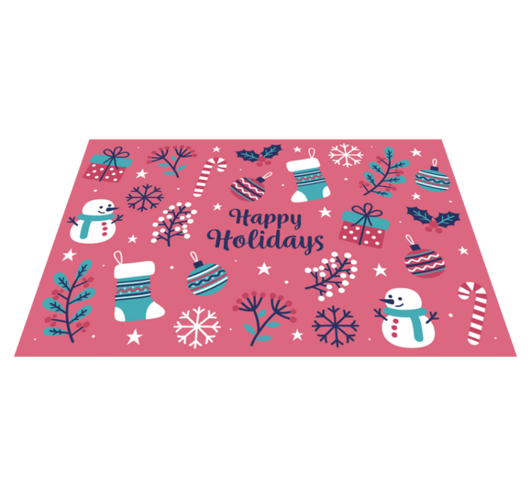 Christmas placemats with playful festive designs - TenStickers