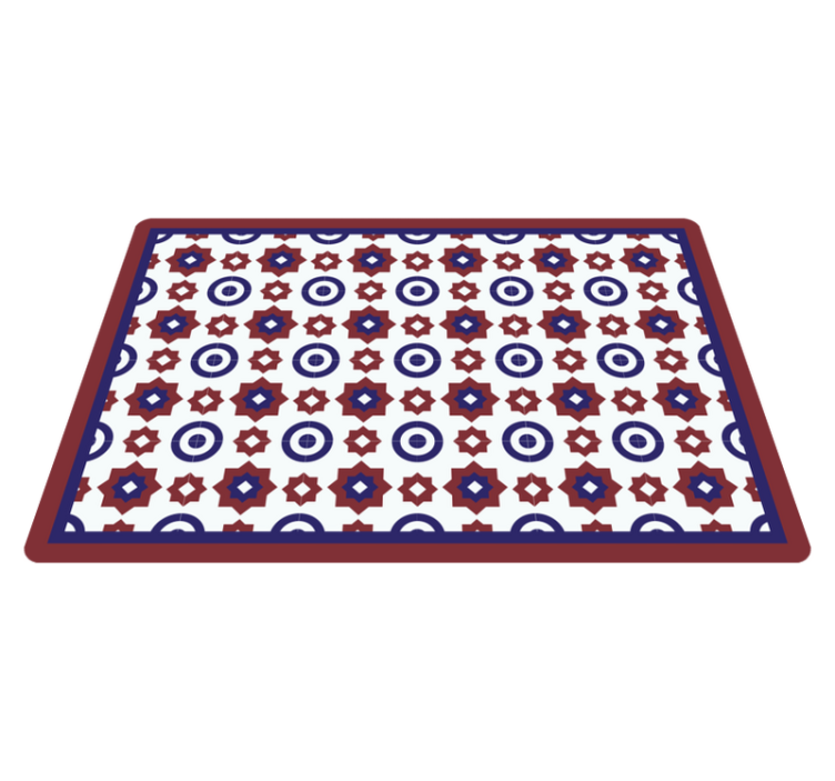 Modern placemats geometric pattern mat - TenStickers