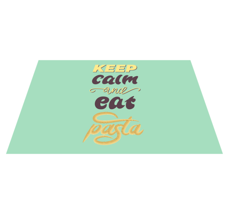 Keep calm pasta quote placemats - TenStickers
