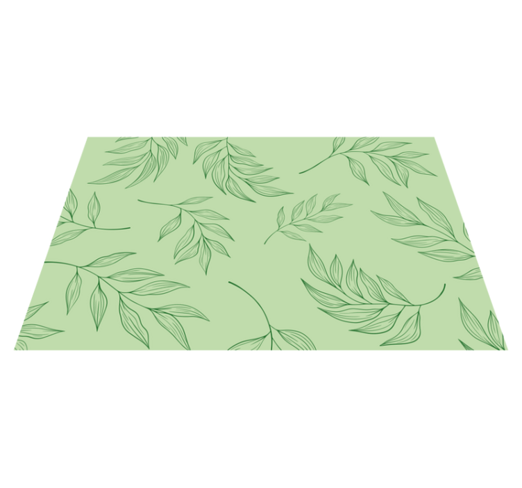 Placemat set with elegant leaf patterns - TenStickers