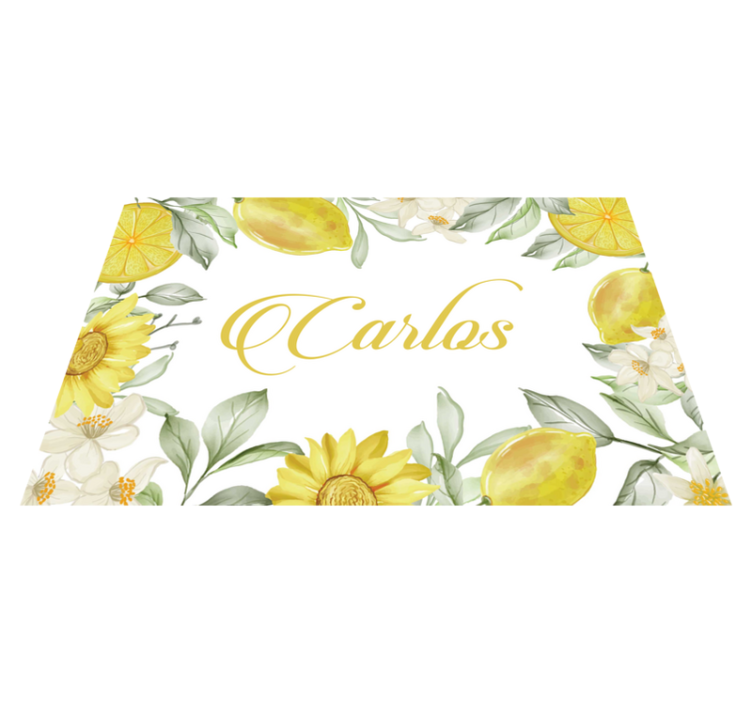 Meadow frame Personalised placemats - TenStickers