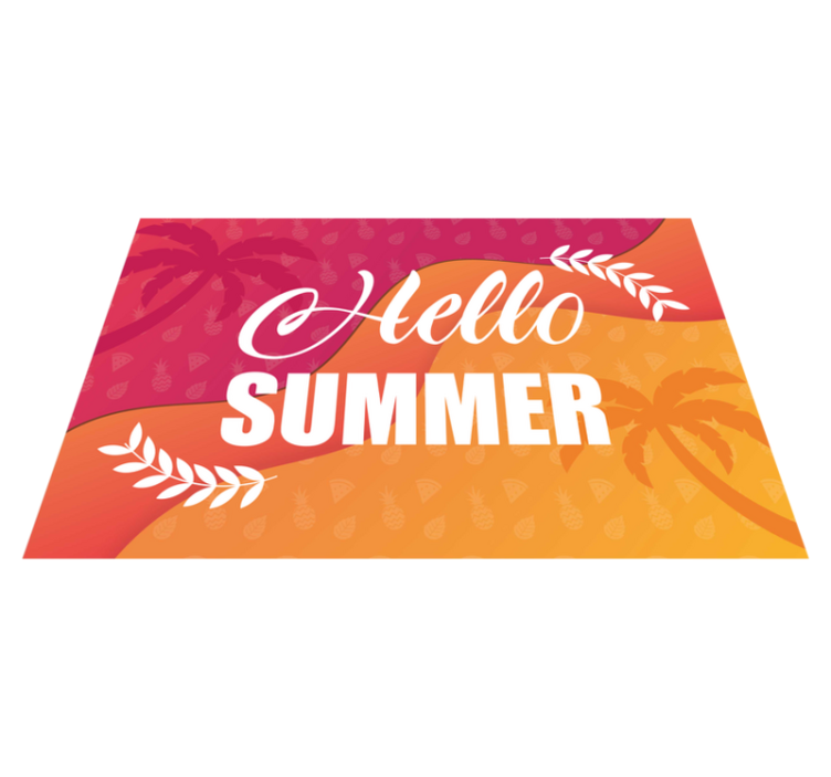 Original placemats summer greeting design - TenStickers
