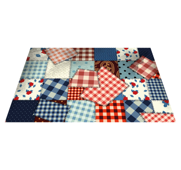Patchwork different Patterns original placemats - TenStickers