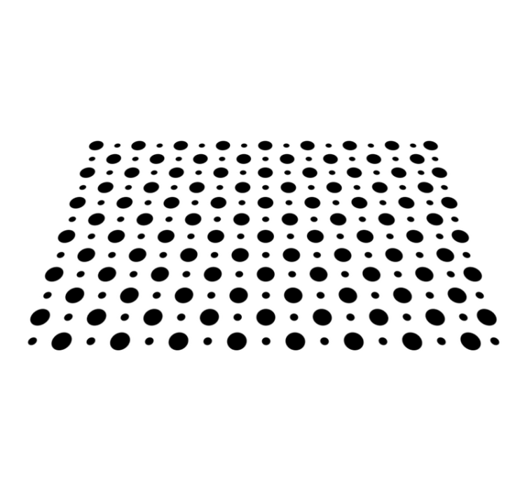 Black polka dots placemats - TenStickers