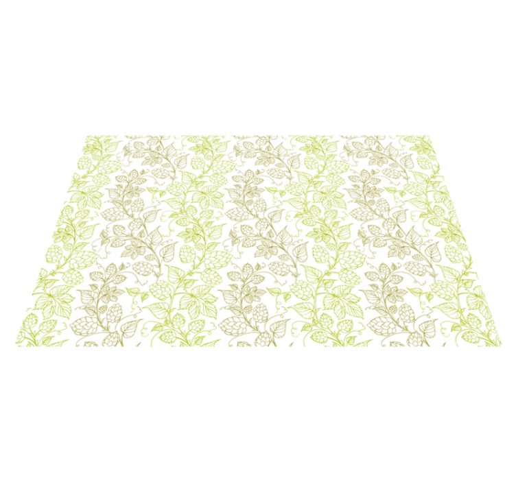 Green plant pattern textured placemats - TenStickers