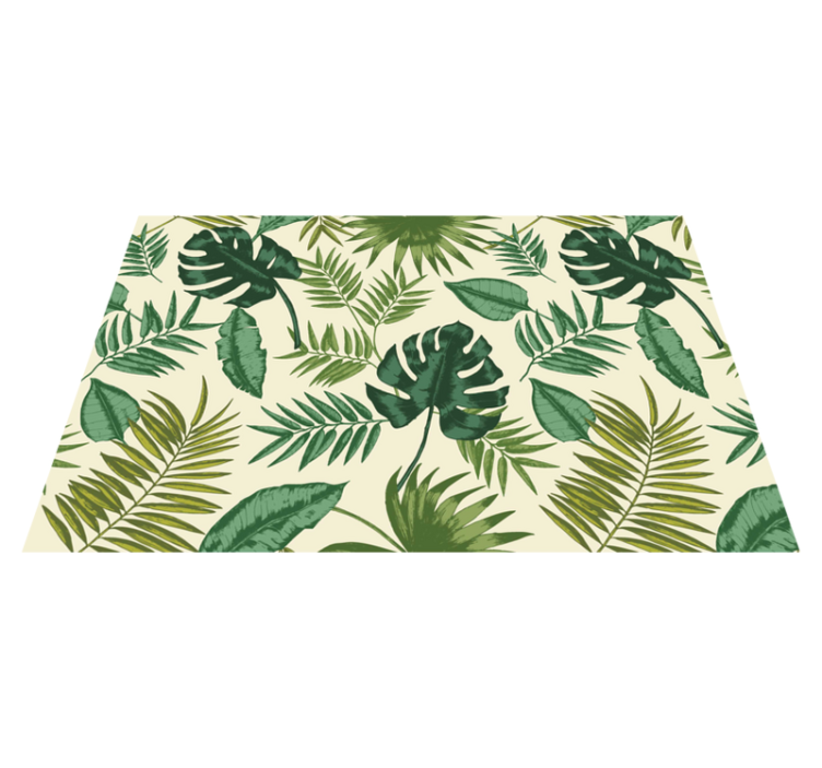 Placemat leafy tropical design - TenStickers