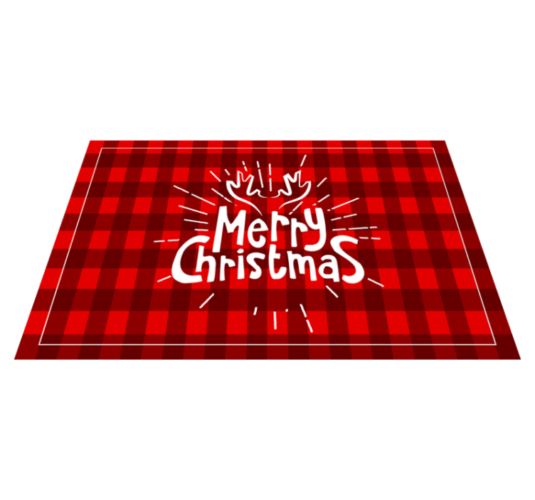 Geometric figures pattern Christmas placemats - TenStickers