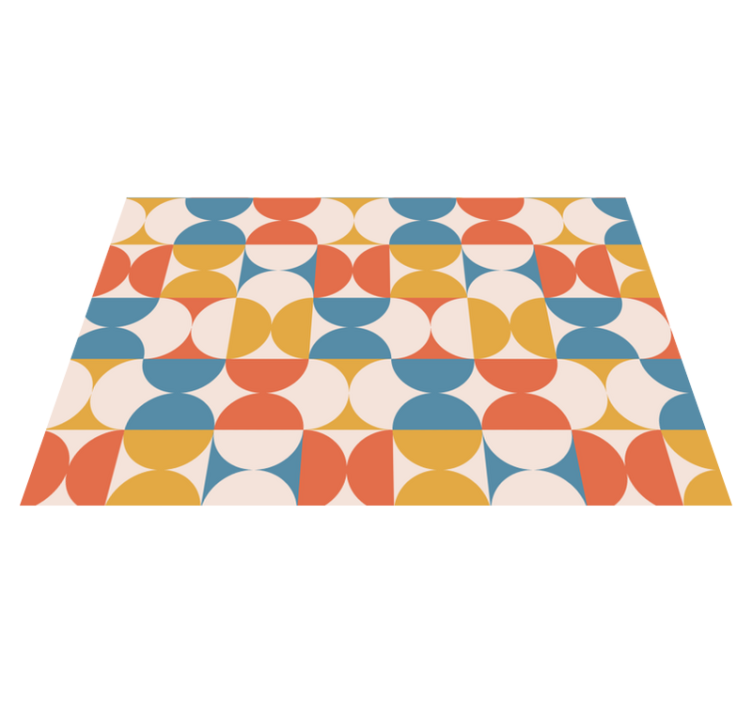 Geometric pattern rectangular vinyl placemats - TenStickers