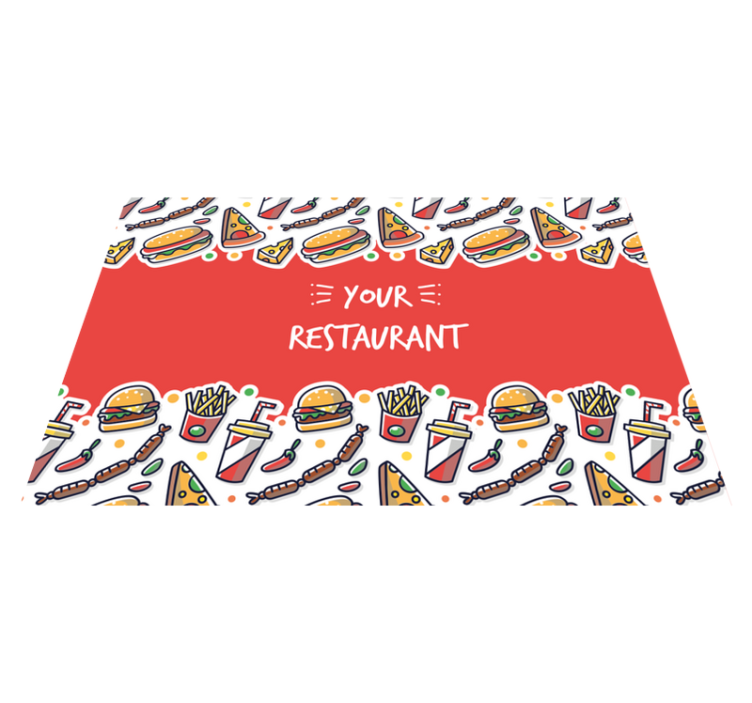 Original placemats with culinary inspired art - TenStickers