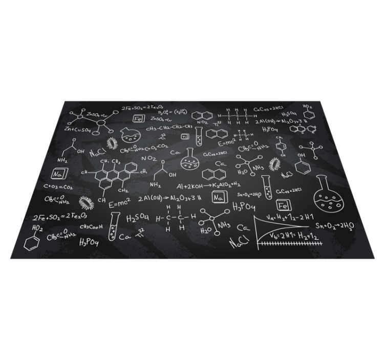 Original placemats chemical equation design - TenStickers