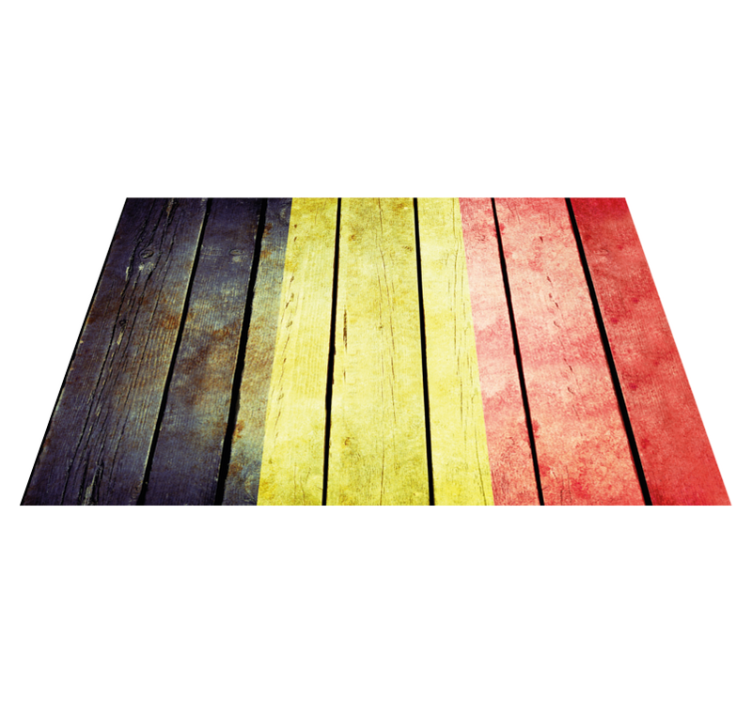 Colorful wooden plank placemats - TenStickers