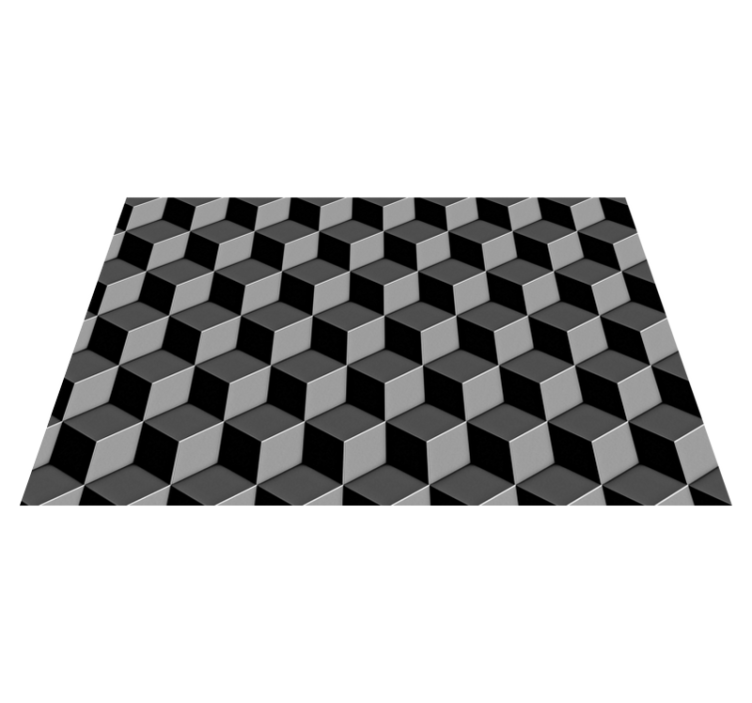 Placements geometric cubes design placemats - TenStickers