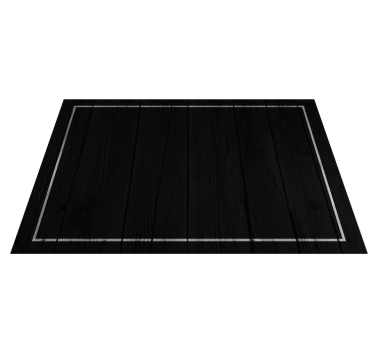 Elegant black surface placemats - TenStickers