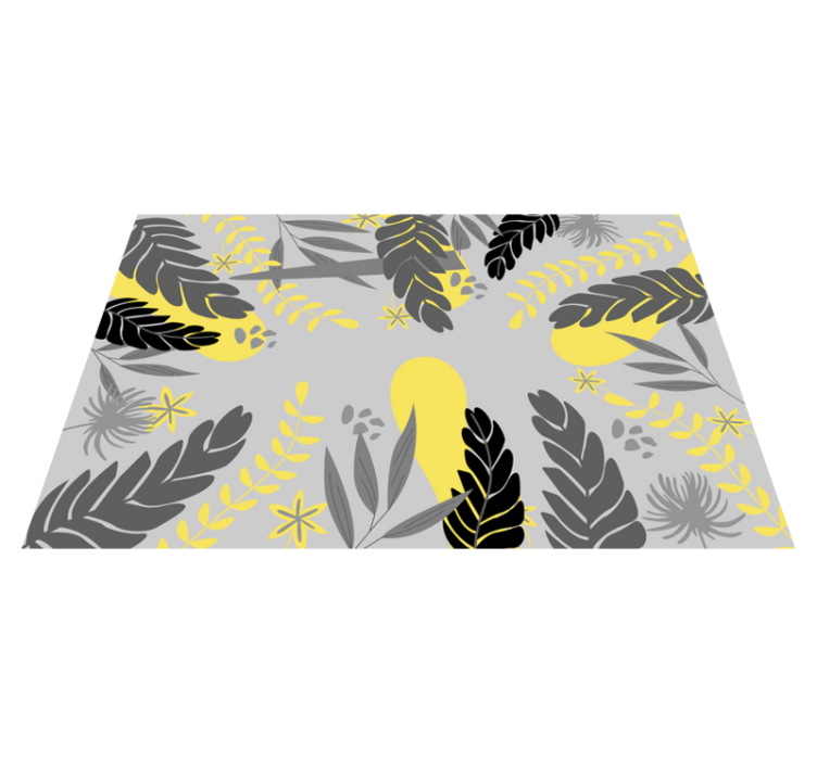 Botanical leaf design placemats - TenStickers