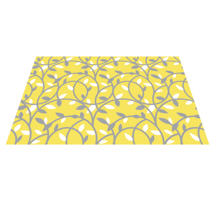 Pantone plants pattern original placemats - TenStickers