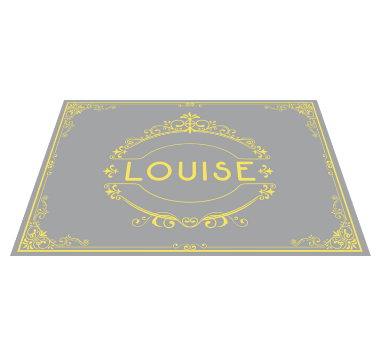 Personalised placemats with stylish name showcase - TenStickers