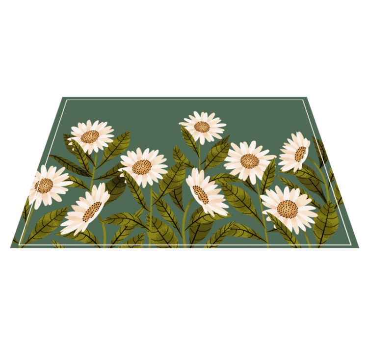 Original placemats daisy floral design - TenStickers