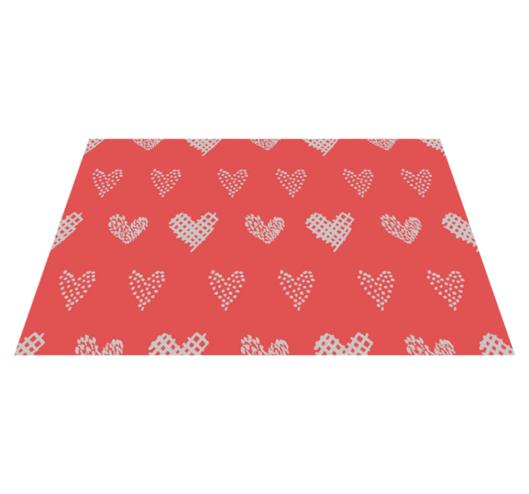 Heart pattern texture placemats - TenStickers