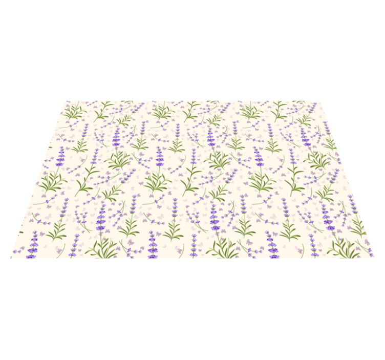 Lavender floral pattern placemats - TenStickers