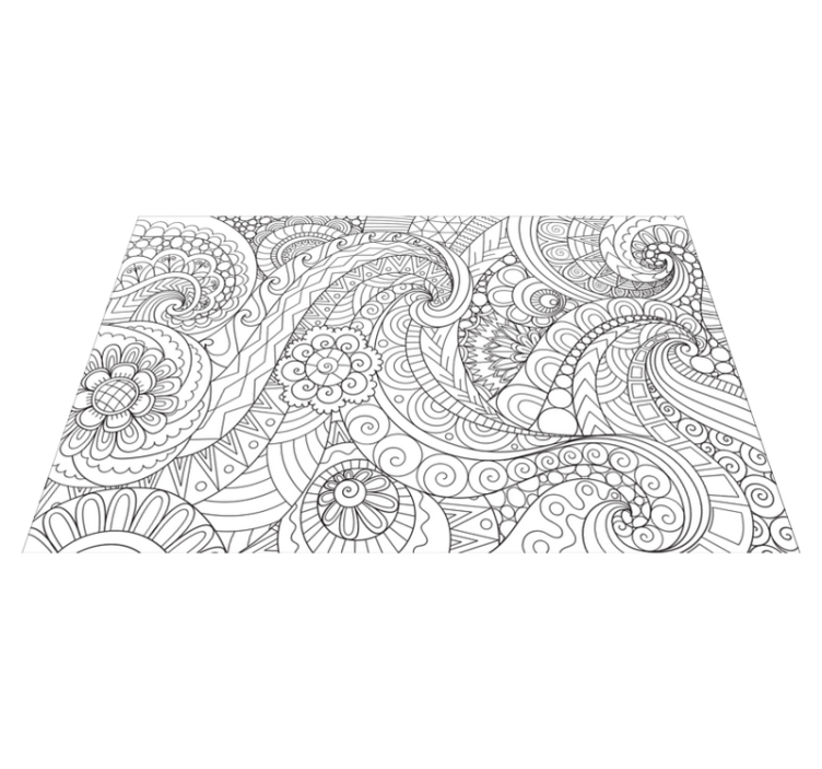 Placemat intricate line designs - TenStickers