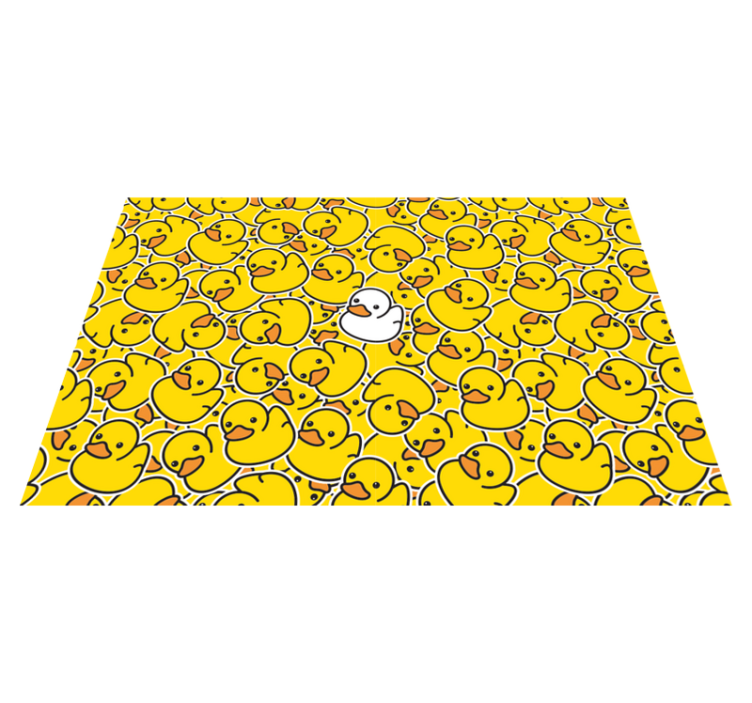 Different cute white duck modern placemats - TenStickers