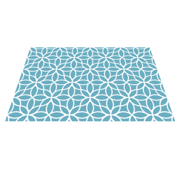 Geometric floral motif placemats - TenStickers