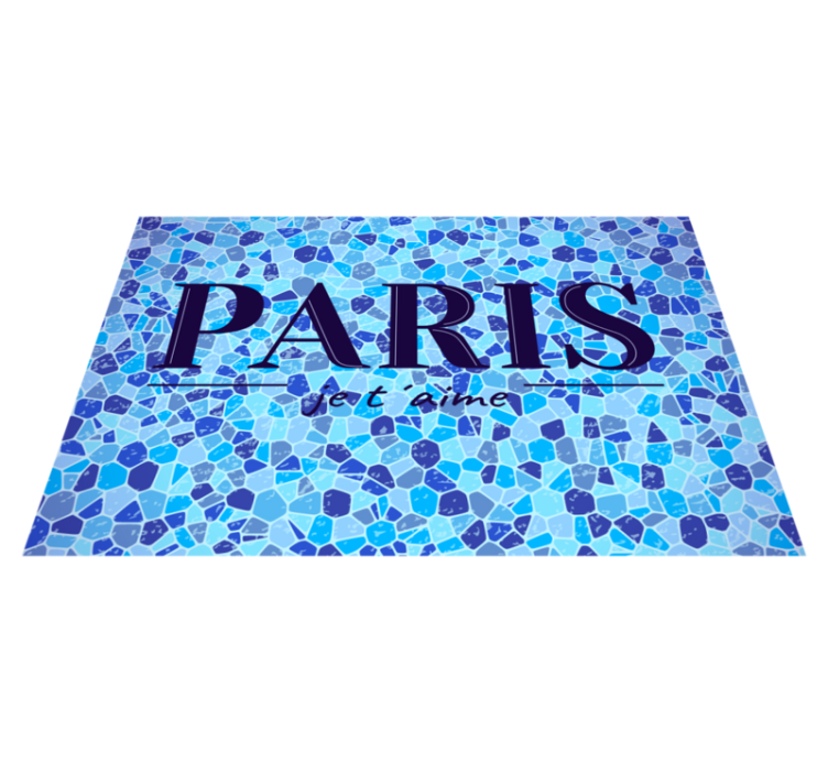 Placemat with quote: love in paris - TenStickers