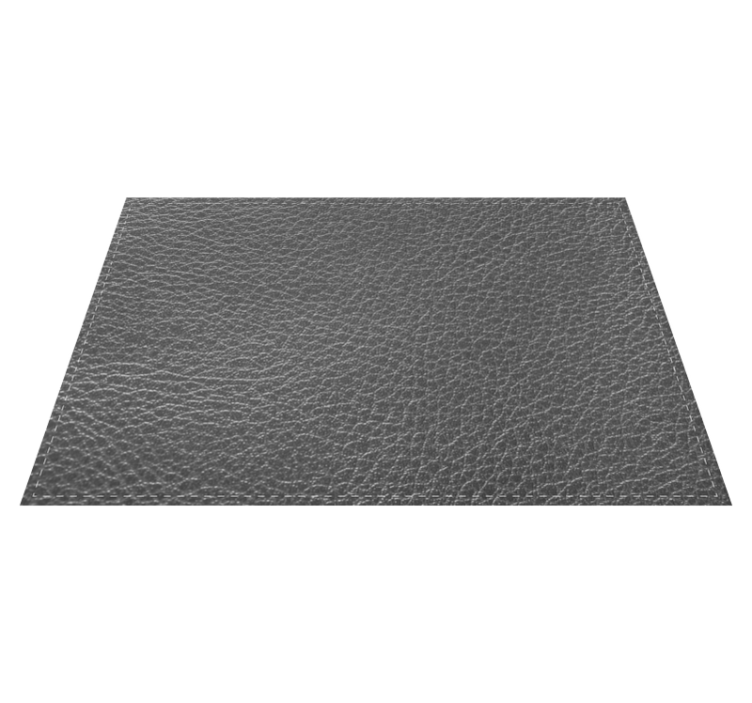 Grey leather effect textured placemats - TenStickers
