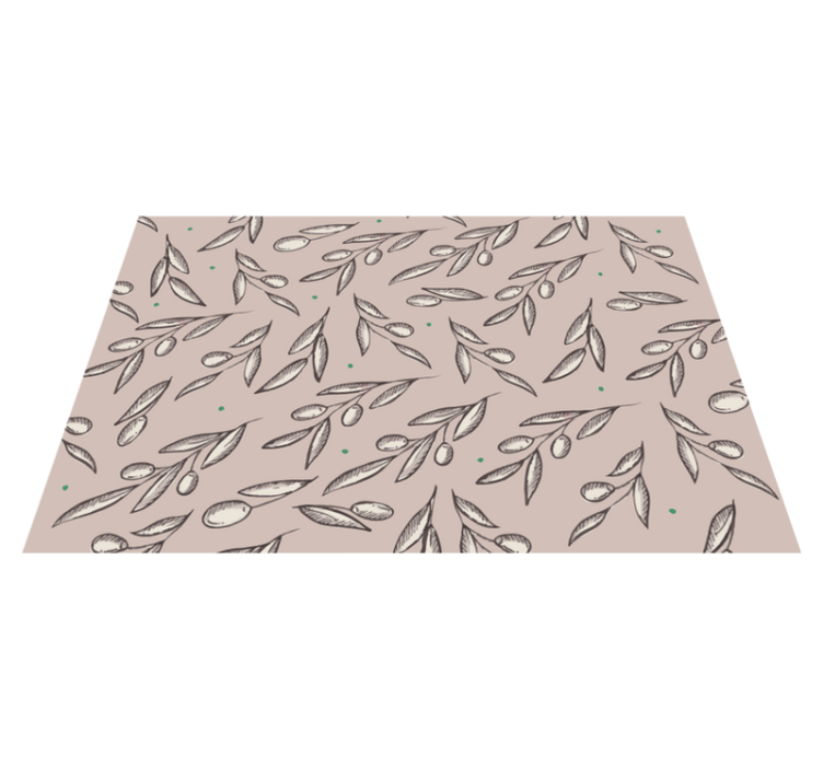 Elegant leaf concept placemats - TenStickers