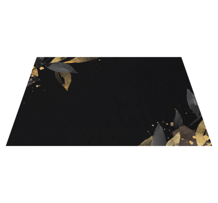 Set table design black modern placemats - TenStickers