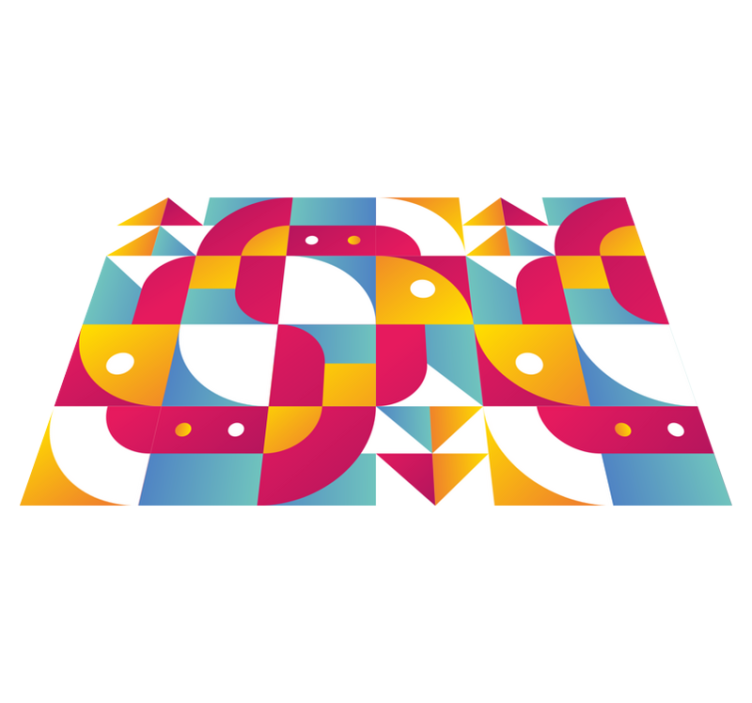 Modern placemats with bold geometric designs - TenStickers