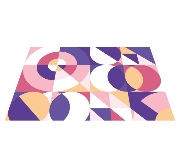 Purple abstract figures original placemats - TenStickers