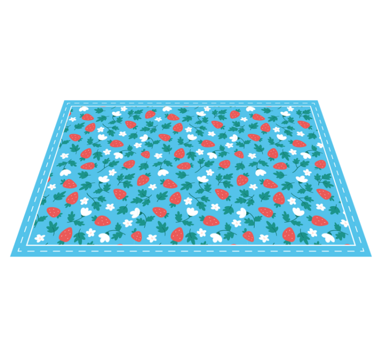 Colorful fruits flower pattern modern placemats - TenStickers