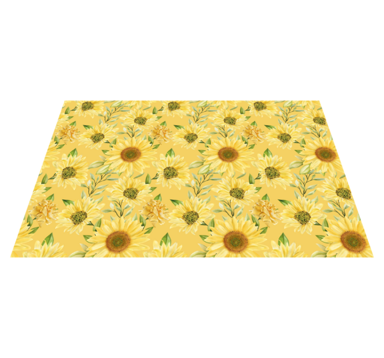 Big sunflowers petals Vinyl placemats - TenStickers