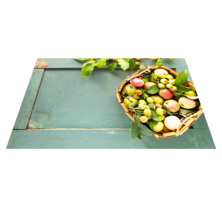 Placemat for home fruit basket arrangement - TenStickers