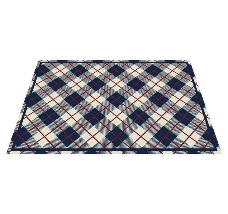 Plaid patterned surface placemats - TenStickers