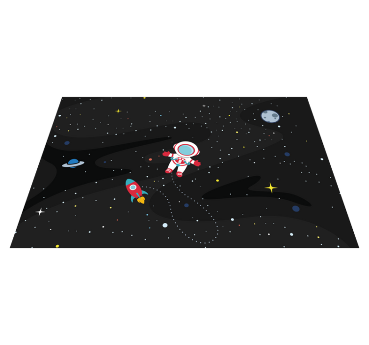 Children placemats astronaut and rocket design - TenStickers