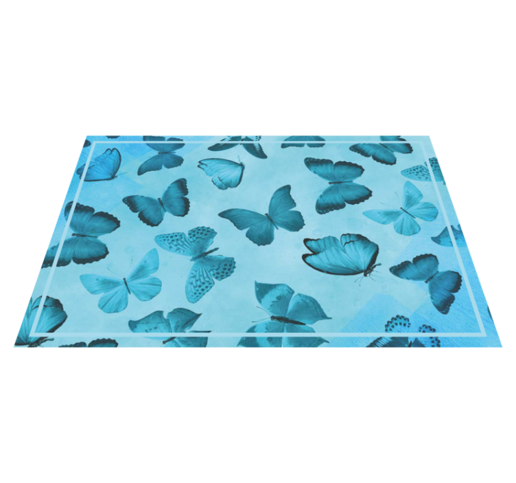Butterfly themed placemats - TenStickers