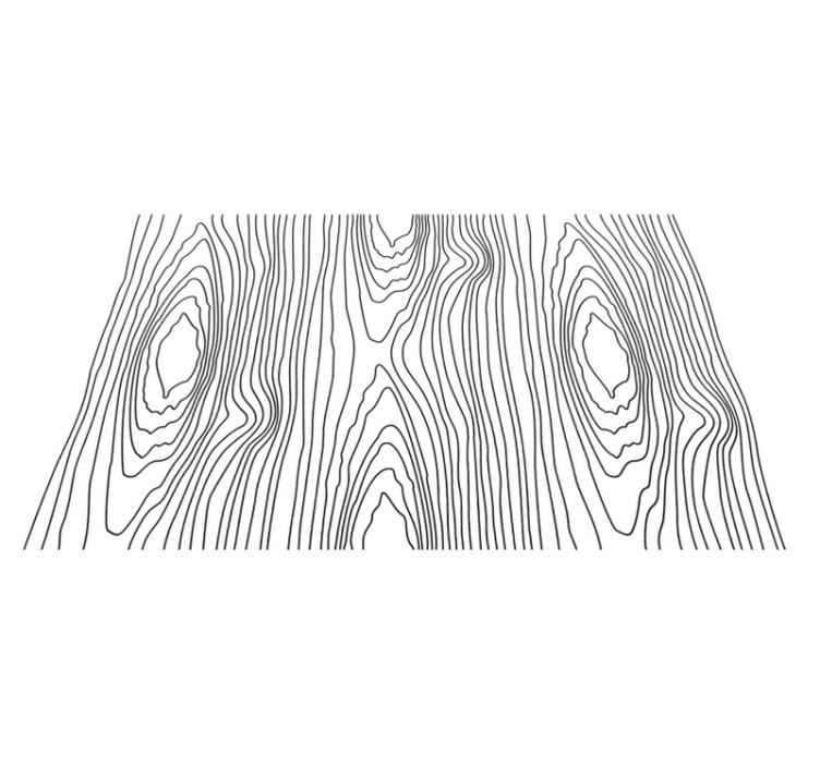 Wood grain pattern placemats - TenStickers