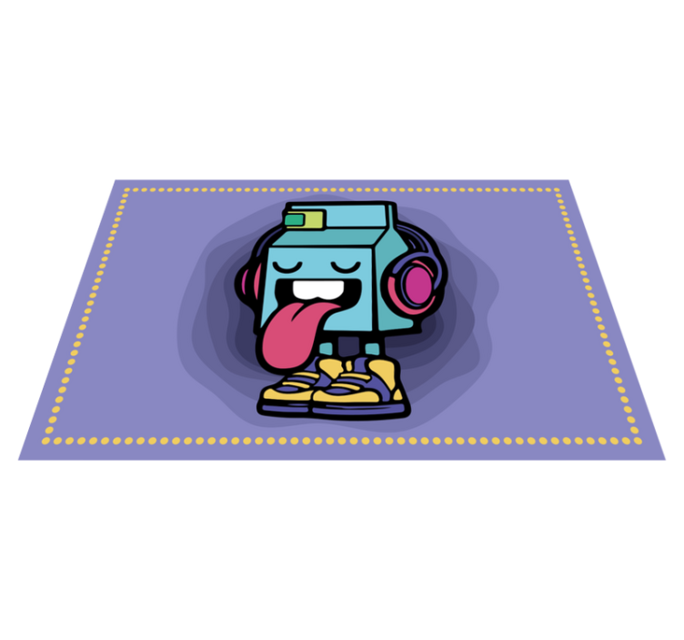 Milky character graffiti cartoon placemats - TenStickers