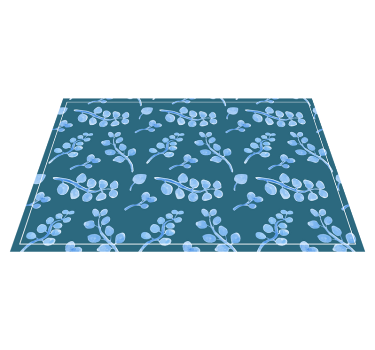 Botanical leaf element placemats - TenStickers