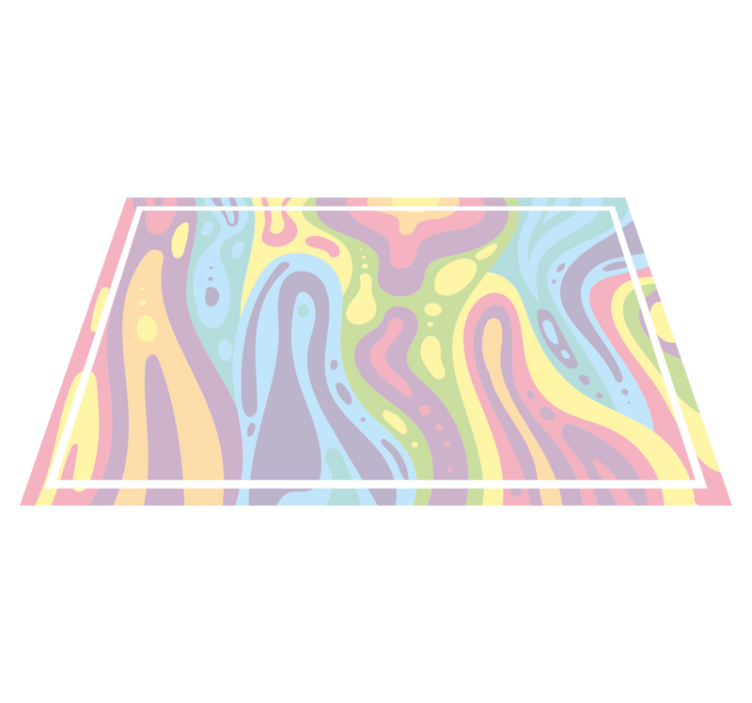 Colorful abstract waves placemats - TenStickers