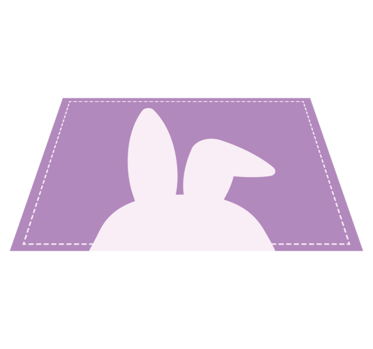 Children placemats bunny ear shape - TenStickers