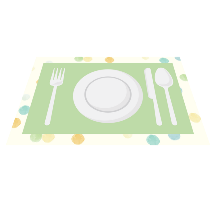 Modern placemats for a contemporary dining set - TenStickers