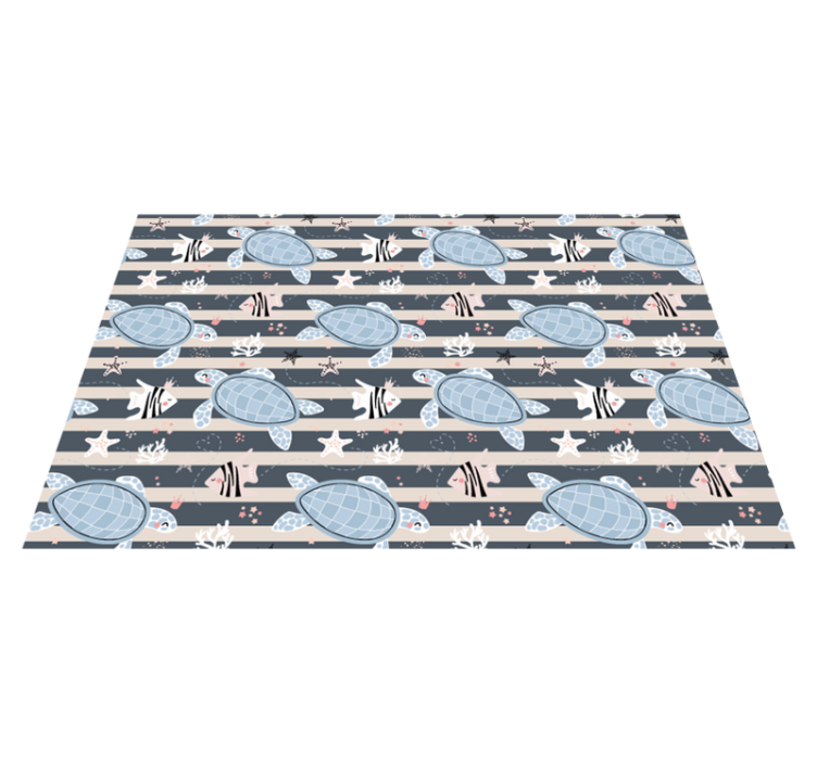 Children placemats turtle pattern joy - TenStickers