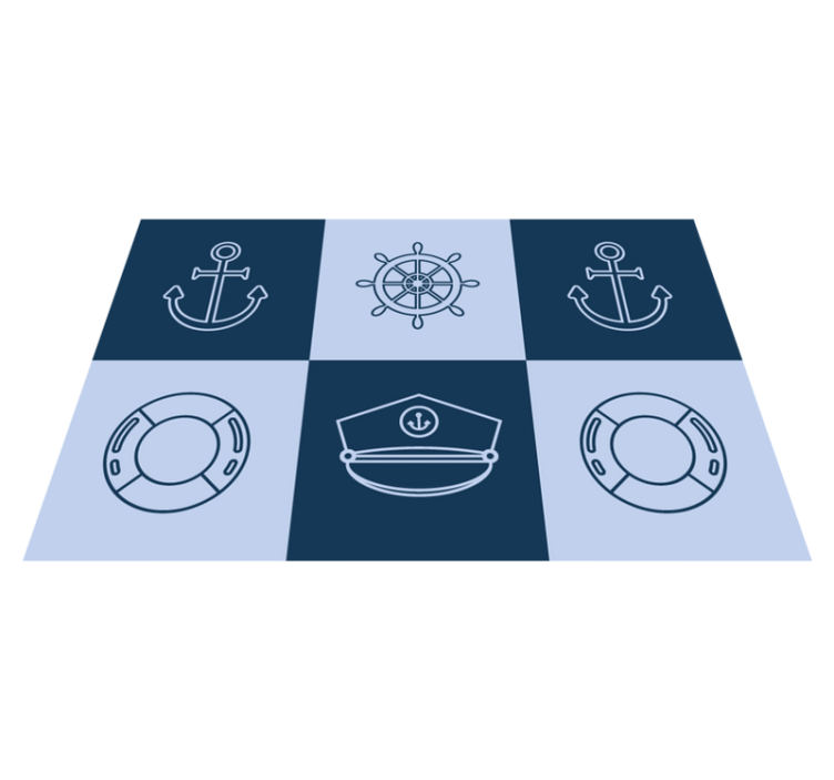 Nautical Symbols Mat original placemats - TenStickers
